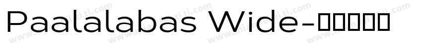 Paalalabas Wide字体转换